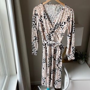 Printed Wrap Dress